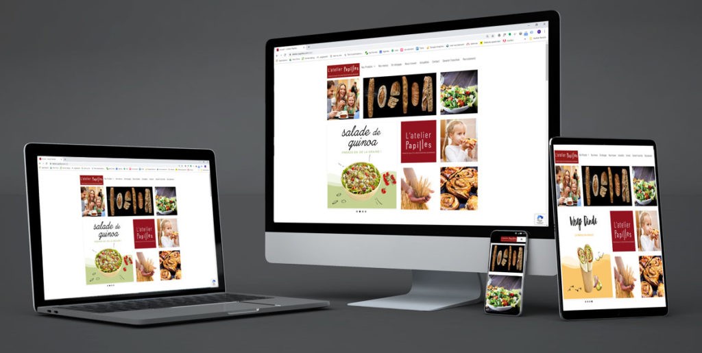 nouveau site internet L'atelier Papilles