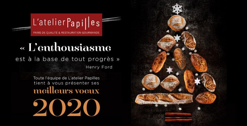 meilleurs voeux 2020 L'atelier Papilles